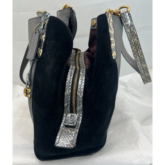 Coach Restored Dalton 31 In Colorblock Snakeskin - Picture 4 of 13